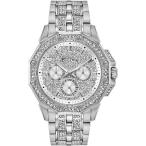 【並行輸入品】 Bulova メンズ クリスタル オクタバ クロノグラフ クォーツウォッチ パヴェクリスタルダイヤル, ステンレススチール, One Size,