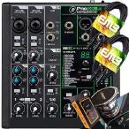 [ параллель импортные товары ] Mackie ProFX6v3 6-Channel Mixer with USB and Effects with Pair of EMB XLR Cable and Gravity Magnet Phone Holder Bundle (2)