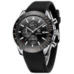 BENYAR Mens Watches Quartz Chronograph Business Luxury Brand Waterproof Wristwatches Fashion Brown Leather Watches for Men (Silver Black-J)