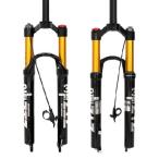 【並行輸入品】 B Bolany MTB Fork Mountain Bike Suspension Fork，26/27.5/29 inch Air Mountain Bike Suspension Fork Suspension MTB Gas Fork 100mm Travel