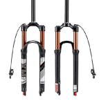 【並行輸入品】 BUCKLOS 26/27.5/29 Travel 120mm MTB Air Suspension Fork, Rebound Adjust 1 1/8 Straight/Tapered Tube QR 9mm Manual/Remote Lockout XC AM