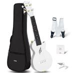 【並行輸入品】 Enya Soprano Ukulele 21 Inch Carbon Fiber Travel Ukelele with Beginner Bundle Kit Including Case, Strap, Capo and Strings（Nova U Mini