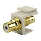 [ параллель импортные товары ] Construct Pro RCA to RCA Keystone Jack, Light Almond, CON3031LA