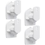 [ параллель импортные товары ] WALI Speaker Wall Mounts, Bookshelf Speaker Wall Mount Brackets, Surround Sound Speaker Mounts, Hold up to 7.7 lbs, (SWM402-W), 4