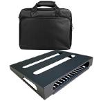 [ параллель импортные товары ] A 14" x 10.6" Guitar Pedal Board with Gig Bag, Build-in Power Supply Cradle (M-14S)