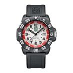 【並行輸入品】 Luminox G アシカ メンズウォッチ - ミリタリーウォッチ 日付機能 100m防水 - 様々なバリエーション, 文字盤:ホワイト/レッド、数字:ブラック,