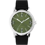 【並行輸入品】 Timex メンズ マーリン 40mm 腕時計, ブラック/ステンレススチール/グリーン。, One Size, モダン