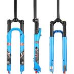 【並行輸入品】 ZTZ 26/27.5/29インチ MTB 自転車 アルミニウム合金 エアサスペンションフォーク、リバウンド調整 ストレートトレイル QR 9mm ジャーニー 120mm