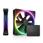 【並行輸入品】 NZXT F140 RGB DUO TWIN PACK ＆ RGB Controller  Black  PCケースファン2基 RF-D14DF-B1 FN1832