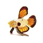 【並行輸入品】 ベタの置物 シャムの戦う魚の置物 収集品 動物アート 色付き手吹きと塗装ガラス ミニチュア テーブル装飾 コレクターアイテム ギフトやお土産に