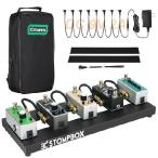 [ параллель импортные товары ] EX Guitar Pedal Board Aluminum Alloy, 0.7lb Super Light Effect Pedalboard 14~x5.5~ with 9V 2A Guitar Pedal Power Supply, Guitar Pedal
