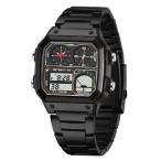 ショッピングLuxury 【並行輸入品】 FANMIS Men's Luxury Digital Quartz Waterproof Wrist Watches Dual Time Countdown Alarm Stopwatch Backlight Multi-Function Watch (Z Black