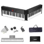 [ параллель импортные товары ] Longeye Foldable Piano Keyboard 88 Key Folding Piano Portable Electric Keyboard Semi Weighted Digital Piano for Beginners with