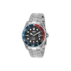 【並行輸入品】 Invicta ステンレススチールアナログブラックダイヤルメンズウォッチ-44708、ブラックバンド, ブラック, クラシック