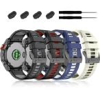 【並行輸入品】 ZPJPPLX 26MM Fenix 7X 6X Pro 5X Plus Quickfit Watch Band, Soft Silicone Strap for GARMIN Enduro 2/Descent MK2i /MK3i 51mm/Tactix