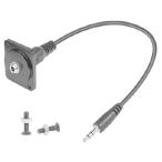 [ параллель импортные товары ] QIANRENON TRS 3.5mm panel крепление аудио адаптор 3.5mm TRS мужской - женский Short кабель крепление коннектор TRS