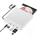 【並行輸入品】 NOLYTH (ノリス) 外付けブルーレイドライブ 超薄型ブルーレイバーナー 外付けBlueray/DVDドライブ SD TF 2 USBスロット付き ポータブル USB DVD