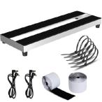 [ параллель импортные товары ] AYCRIT Mini Guitar Pedal Board, Aluminum Alloy 0.9lb Small Effect Bass Pedalboard, 16 * 5.3in, With Pedals Mountain Tape, Power DC