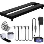 [ параллель импортные товары ] AYCRIT Mini Guitar Pedal Board, Aluminum Alloy 0.9lb Small Effect Bass Pedalboard, 16 * 5.3in, with Pedal Power Supply Adapter 9V DC 1A