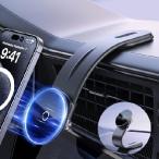 Arshot for MagSafe Car Mount, Magnetic Phone Holder for Car Dashboard Windshield Touchscreen, Bendable Aluminum Alloy Arm, Phone Mount Car Accessories