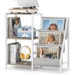 [ параллель импортные товары ] Record Player Stand with Vinyl Storage, Record Player Table with Record Storage 200 Albums, Turntable Stand with Record Holder Vinyl