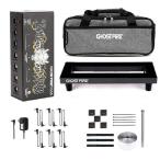 [ параллель импортные товары ] Ghost Fire Guitar Pedal Board Aluminum Alloy 0.8lb Super light Effect Pedalboard13.7''x5.5'' with Carry Bag,SPL-01 and Power Supply GS6