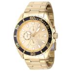 【並行輸入品】 Invicta Pro Diver メンズ 46mm ステンレススチール ゴールド ゴールド 文字盤 VH67 クォーツ