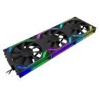 UNI Fans G120Pro ARGB ケースファン インフィニティミラーモジュール、トリプルパック デイジーチェーン接続 120mm ケースファン、ラジエーター/コンピューター