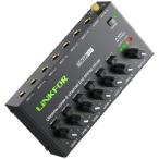 [ параллель импортные товары ] LiNKFOR 6 Channel Audio Mixer, Ultra-compact 6 Channel Bass Noise Line Stereo Audio Mixer for Small Clubs or Bars Microphones,