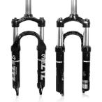【並行輸入品】 ZTZ 20インチ折りたたみ自転車サスペンションフォーク - 80mmトラベル、100mm間隔ハブ、9mm QR、クラウンロックアウトディスクブレーキフロント