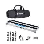 [ параллель импортные товары ] RVONE гитара педаль панель встроенный источник питания, aluminium сплав портативный педаль панель, сумка, педаль кабель, крюк & петля ( маленький размер (19.09×5.11 дюймовый ))