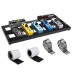 [ параллель импортные товары ] GOGHOST medium гитара педаль панель,20x8x1.2 дюймовый, aluminium сплав черный эффект педаль панель, склеивание крюк боковой лента имеется 