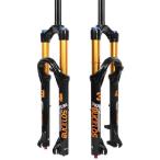 【並行輸入品】 BUCKLOS 26/27.5/29インチ トラベル用 140mm MTB エアサスペンションフォーク リバウンド調整 34mm 支柱 1-1/8インチ スレッドレス ストレート/