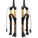 【並行輸入品】 BUCKLOS 26/27.5/29インチ トラベル用 140mm MTB エアサスペンションフォーク リバウンド調整 34mm 支柱 1-1/8インチ スレッドレス ストレート/