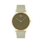 【並行輸入品】 Movado Face Watch - Swiss Quartz, Leather Strap - Classic, Timeless Luxury Fashion Timepiece for Him or Her - 41mm