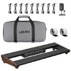 [ параллель импортные товары ] LEKATO гитара педаль панель, встроенный источник питания имеется педаль панель,15.5x5.1x1.6 дюймовый 1.65 фунт, педаль кабель имеется aluminium сплав Powered педаль bo