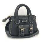 Chloe エディスミニ 2WAY ショルダーバッグ レザー ブラック