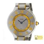 Cartier レディース腕時計 マスト21 ヴァンティアン SS×GP クオーツ シルバー文字盤