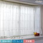 出窓用カーテン レースカーテン ミラーレース フリル付ストレート チェルシー 対応サイズ:幅150〜200cm 製品サイズ:幅300×丈105cm 丈115cm 丈130cm CSZ