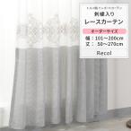 ショッピングレースカーテン レースカーテン 刺繍 おしゃれ トルコレース 高級 オーダー 幅101〜200cm 丈50〜270cm YH832 レコル 1枚 OKC5