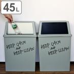 ゴミ箱 45L 分別 積み重ねゴミ箱 ワイド ( 45l 45リットル ごみ箱 ふた付き キッチン ダストボックス スタッキング フロント プッシュ )