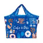 Yahoo! Yahoo!ショッピング(ヤフー ショッピング)エコバッグ レジカゴ型 折り畳み式 ショッピングバスケットバッグ Cafe and Deli （ レジカゴ コンパクト 折りたたみ マイバッグ お買い物バッグ ）