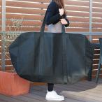 ショッピングボストンバッグ 大型 収納袋 大容量 幅95×奥行34×高さ60cm 掛け布団 敷布団 毛布 （ 193L ガサッと収納袋 大型バッグ 大きい バッグ 布団袋 布団収納袋 ）