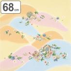 風呂敷 正絹さざ波ちりめん友仙ふろしき 二巾 約68cm幅 遠山に花 ( ふろしき 風呂敷き 中判風呂敷 )