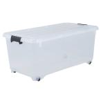 衣装ケース 押し入れ 収納ケース コロモ 幅40×奥行74×高さ31cm 深型 2個セット （ コロ付き 収納ボックス 衣類収納 収納 透明 クリア ）