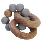 игрушка baby PETIT TEETHER GRAY 0 месяцев из дерева силикон ( игрушка для укрепления зубов игрушка развивающая игрушка ребенок .. младенец 0 лет мужчина девочка )