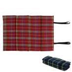 Yahoo! Yahoo!ショッピング(ヤフー ショッピング)レジャークッション　タータンチェック　おでかけ座布団 （ 折りたたみ 携帯用 マット ）
