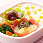 ■在庫限り・入荷なし■シリコーン　お弁当ケース　丸型　小（ お弁当グッズ キャラ弁 おかずカップ シリコンカップ ）