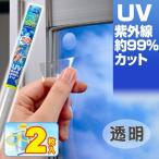 日よけ　紫外線カット　窓のサングラスライト　透明　2枚セット （ 省エネ UVカット ）