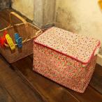 ■在庫限り・入荷なし■HOKUORU ストレイジバッグ スクエア型 パラダイス ( 脱衣かご 洗濯かご おもちゃ入れ ふた付き )